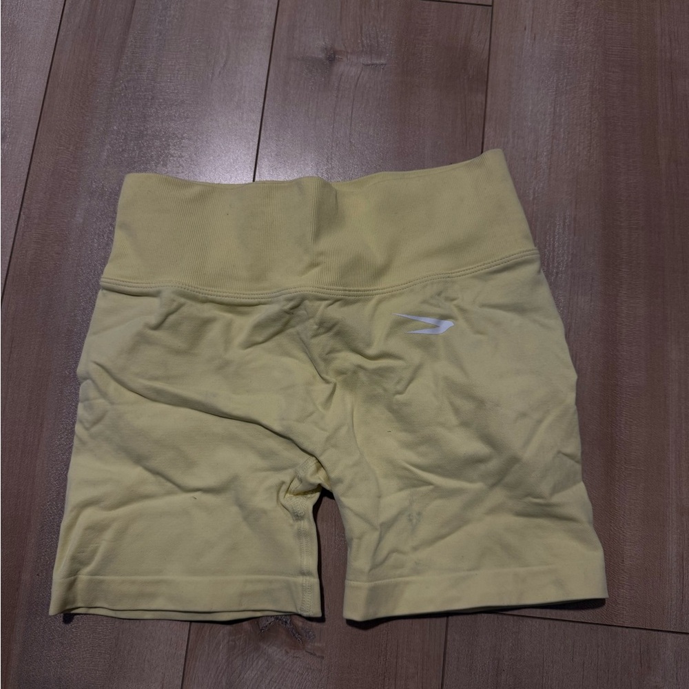 Hyperlete Yellow Biker Shorts